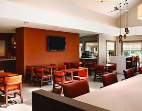 Hotel workspace at the Hyatt House Pleasanton.