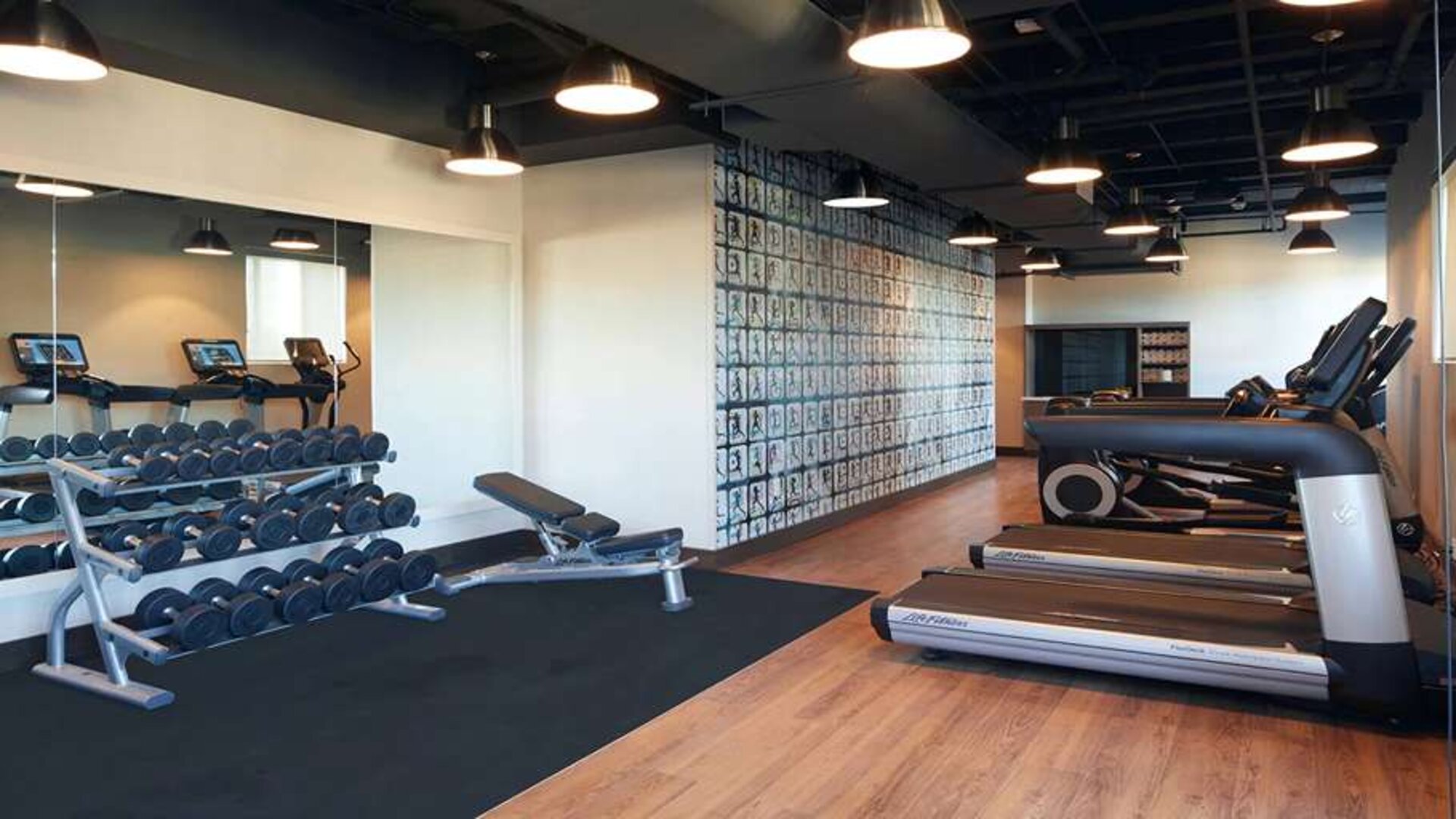 Fitness center at AC Hotel By Marriott Beverly Hills.