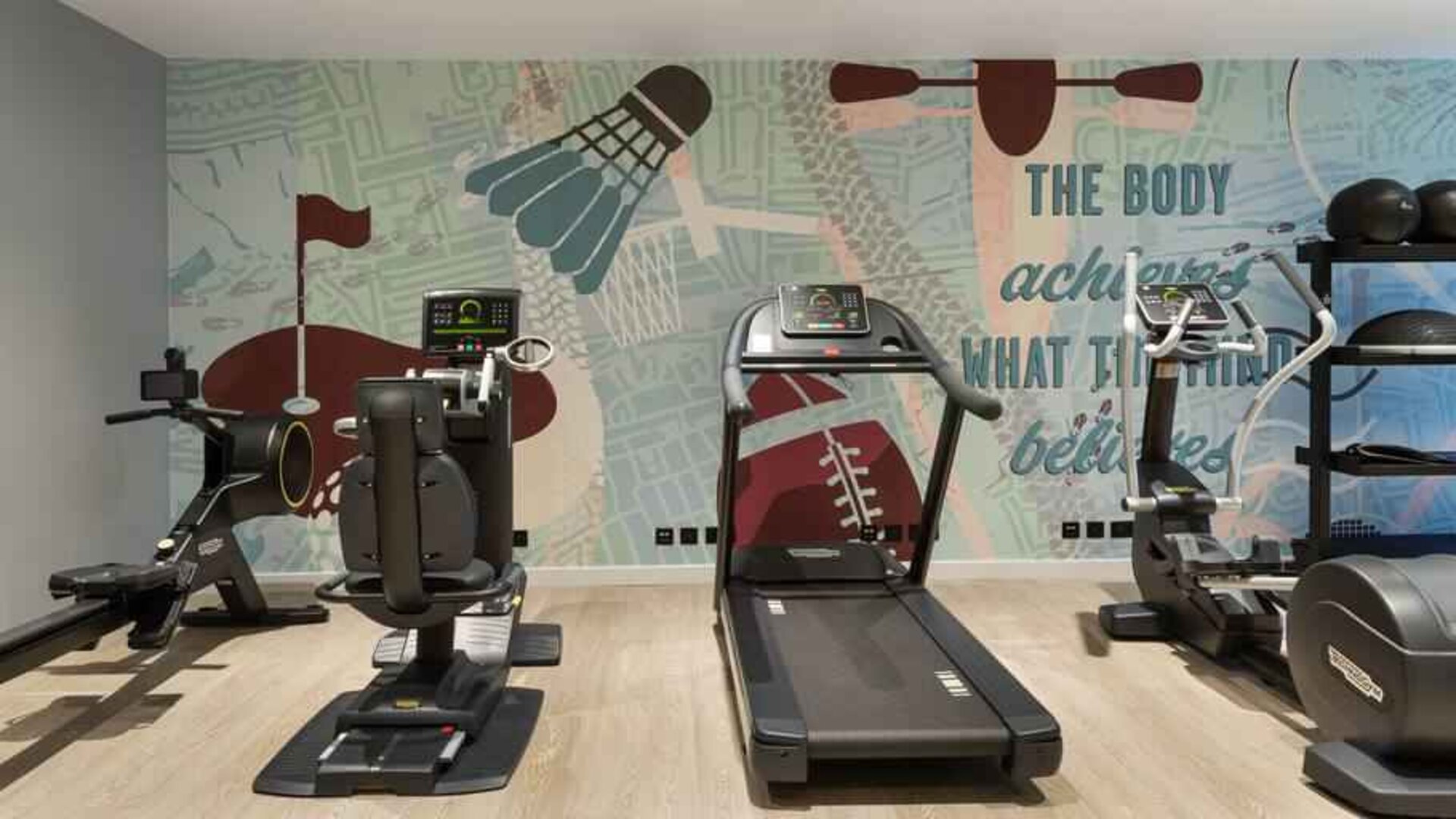 Fitness center at the Hampton by Hilton Istanbul Arnavutkoy.