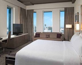 Day use room with natural light at H Hotel Los Angeles, Curio Collection By Hilton.
