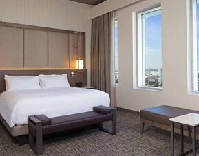 Day use room with natural light at H Hotel Los Angeles, Curio Collection By Hilton.
