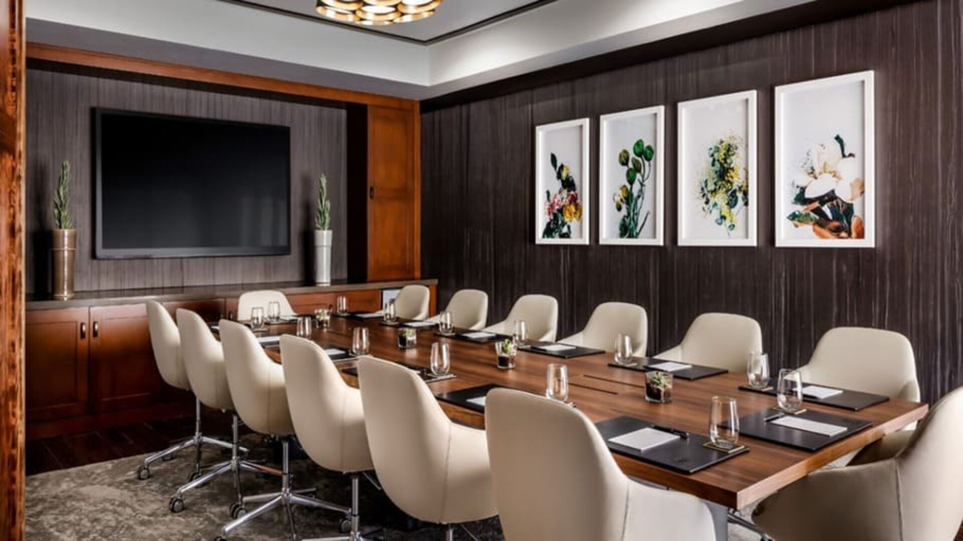 Well equipped meeting room at The Ambrose Hotel Santa Monica.