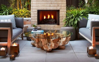 Terrace perfect for coworking  at The Ambrose Hotel Santa Monica.