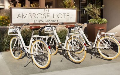 Bicycling at The Ambrose Hotel Santa Monica.