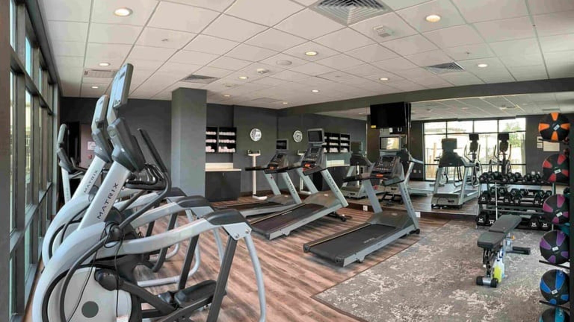 Fitness center at Holiday Inn & Suites Silicon Valley - Milpitas.