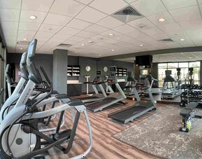 Fitness center at Holiday Inn & Suites Silicon Valley - Milpitas.