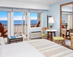Day use room with natural light and ocean views at Sea Crest Beach Hotel.