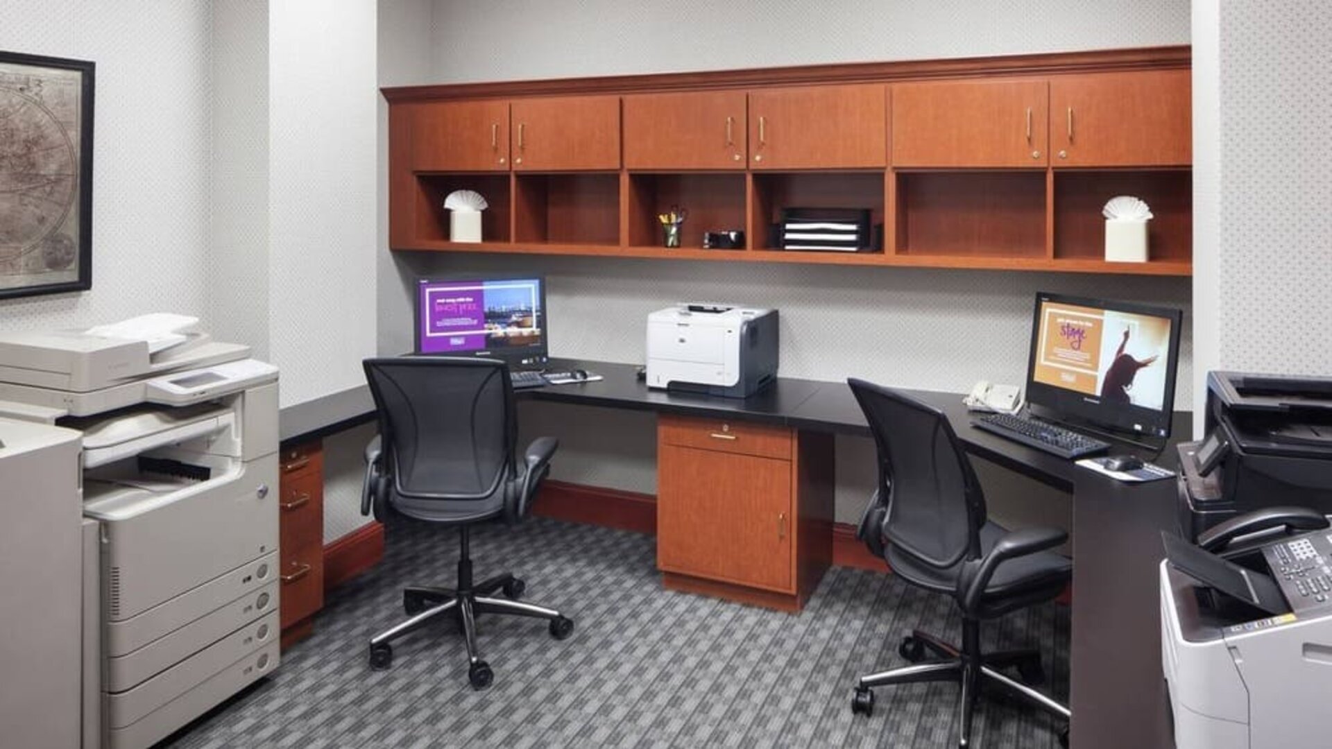 Dedicated business center with PC, printer, and internet at Hilton Garden Inn Dallas/Allen.