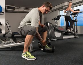Well equipped fitness center at Hotel Clique Calgary Airport.