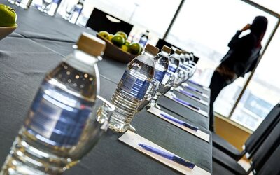 Professional meeting room at Hotel Clique Calgary Airport.