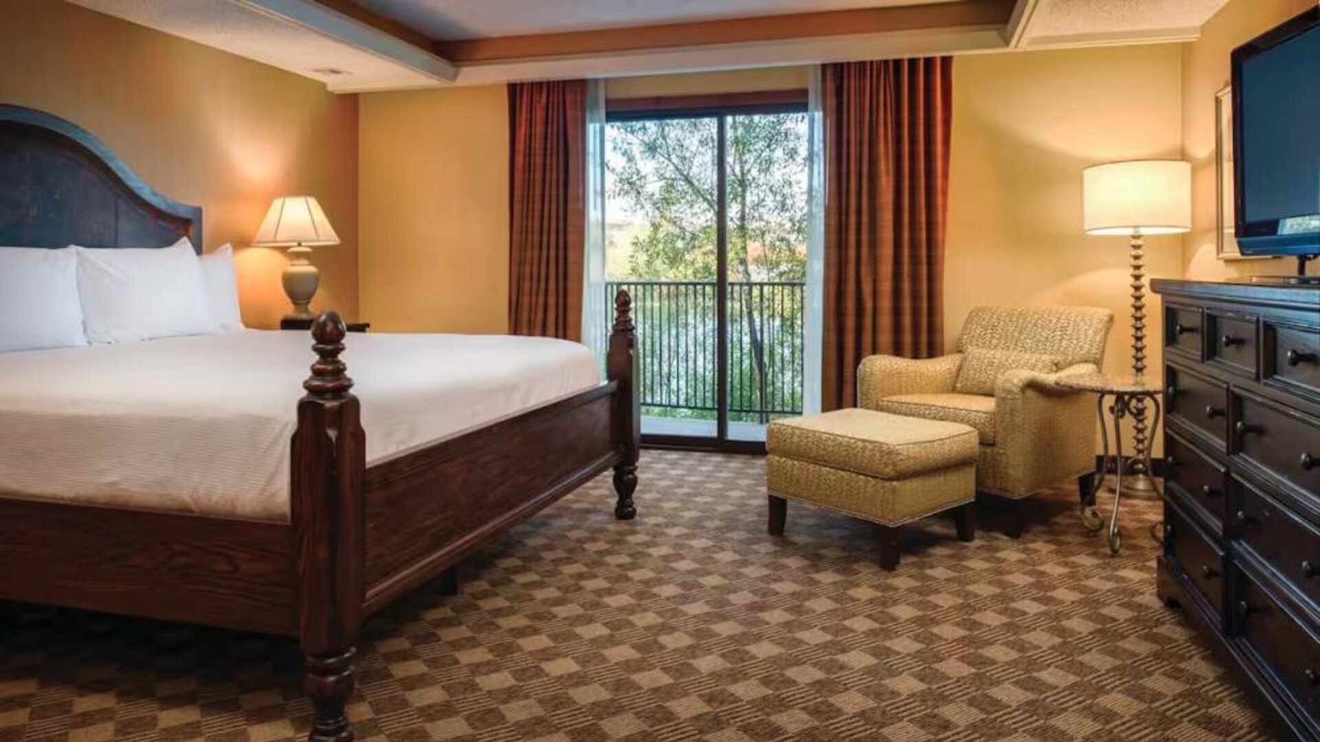 Day use room with balcony at DoubleTree By Hilton Seattle Airport.