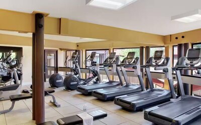 Fitness center available at DoubleTree By Hilton Seattle Airport.