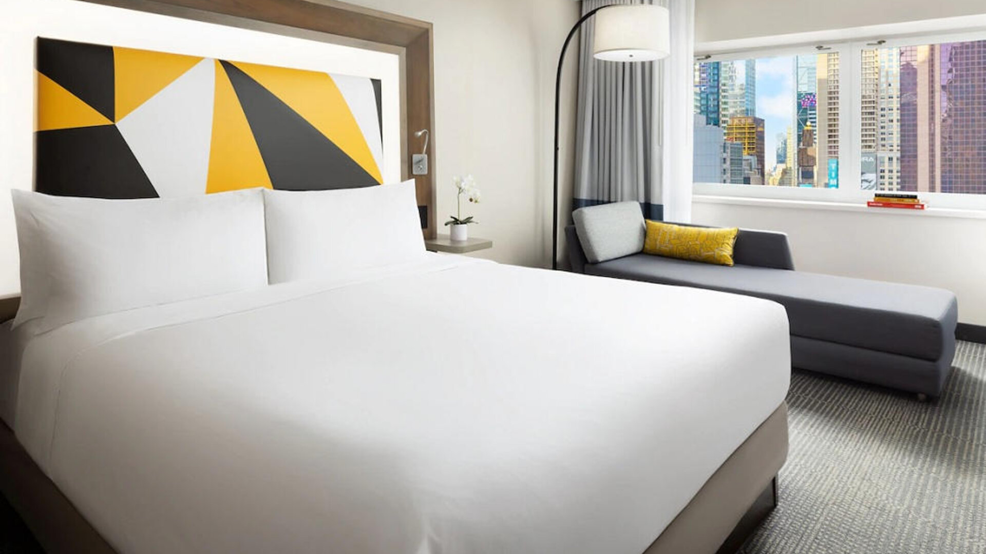 Day use room with natural light at M Social Hotel Times Square.