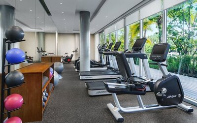 Well equipped fitness center at The Altair Hotel Bay Harbor.