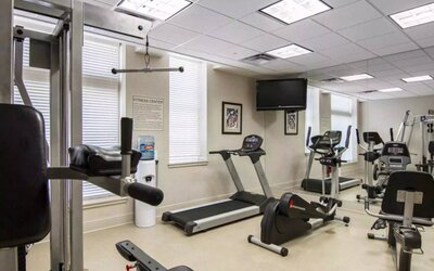 Fitness center available at Liberty Hotel Cleburne, An Ascend Hotel Collection Member.
