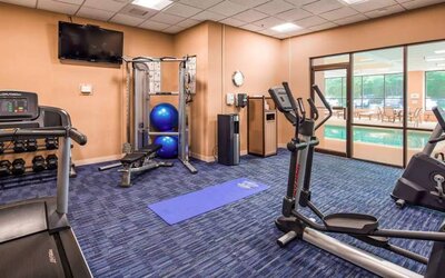 Fitness center at Best Western Plus BWI Airport Arundel Mills.
