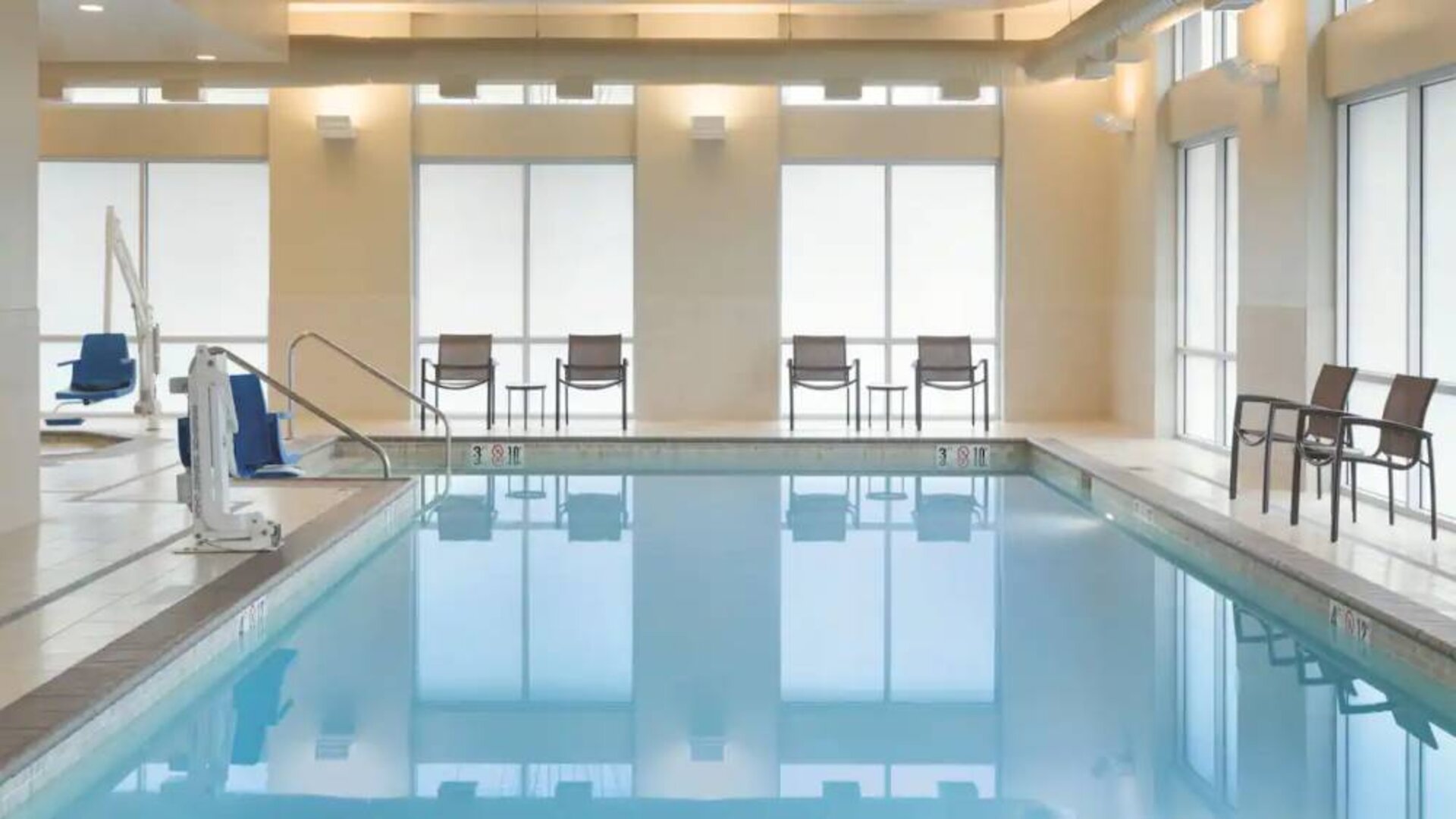 Refreshing indoor pool at Hyatt Place Portland Airport At Cascade Station.