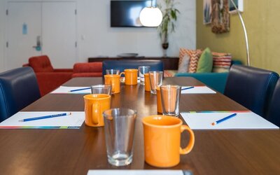 Professional meeting room at Circa 39 Hotel.