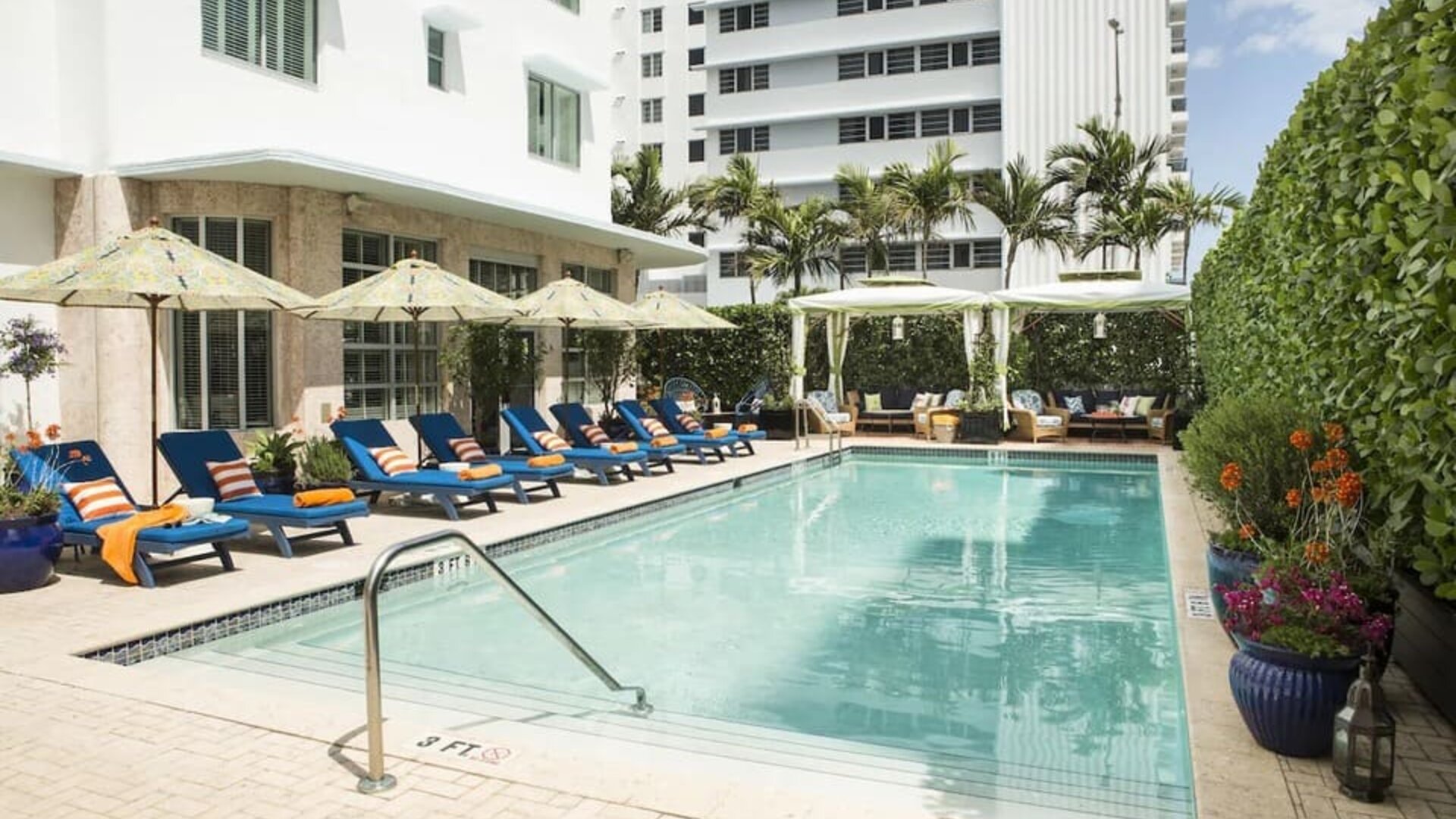 Stunning outdoor pool at Circa 39 Hotel.