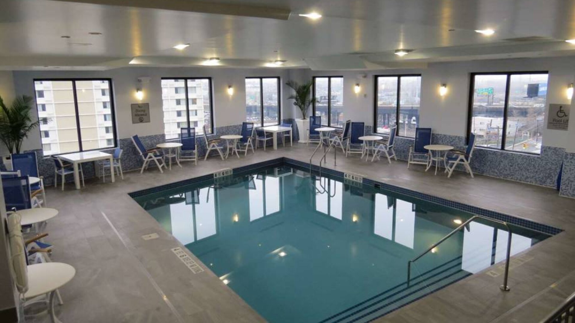Refreshing indoor pool at Best Western Premier NYC Gateway.