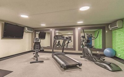 Fitness center available at La Quinta Inn & Suites Cleveland Airport West.