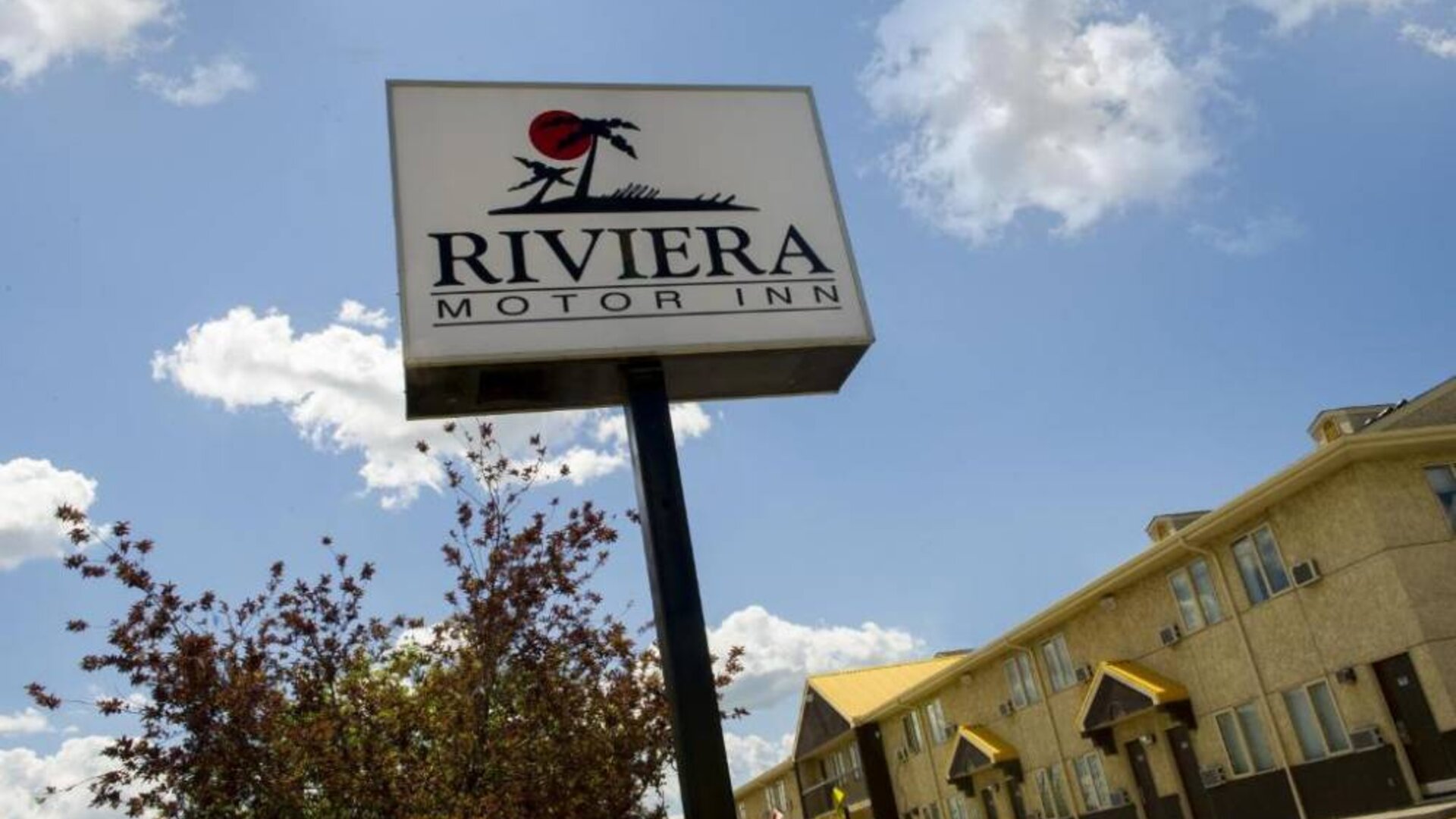 Hotel exterior at Riviera Motor Inn.