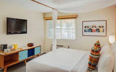 Day use room with natural light at Wild Palms Hotel.