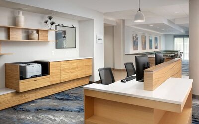 Dedicated business center with PC, printer, and internet at Fairfield Inn & Suites by Marriott Baltimore BWI Airport.