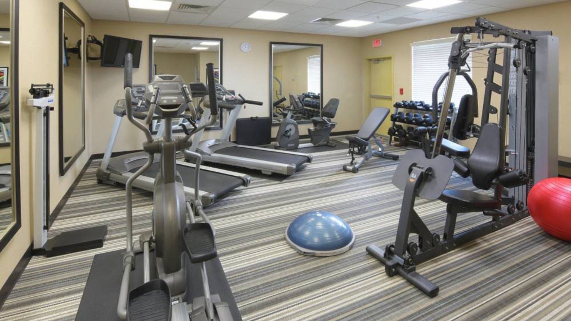 Fitness center available at Candlewood Suites Odessa.