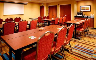 Professional meeting room at Fairfield Inn East Rutherford Meadowlands.