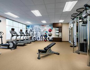 Fitness center at Springhill Suites By Marriott Belmont / Redwood Shores.