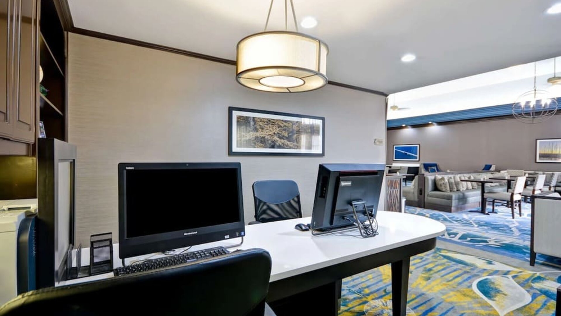 Well equipped business center at Homewood Suites By Hilton Dallas-Lewisville.