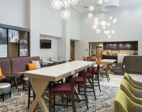 Dedicated work space at Hampton Inn & Suites Cape Canaveral Cruise Port.