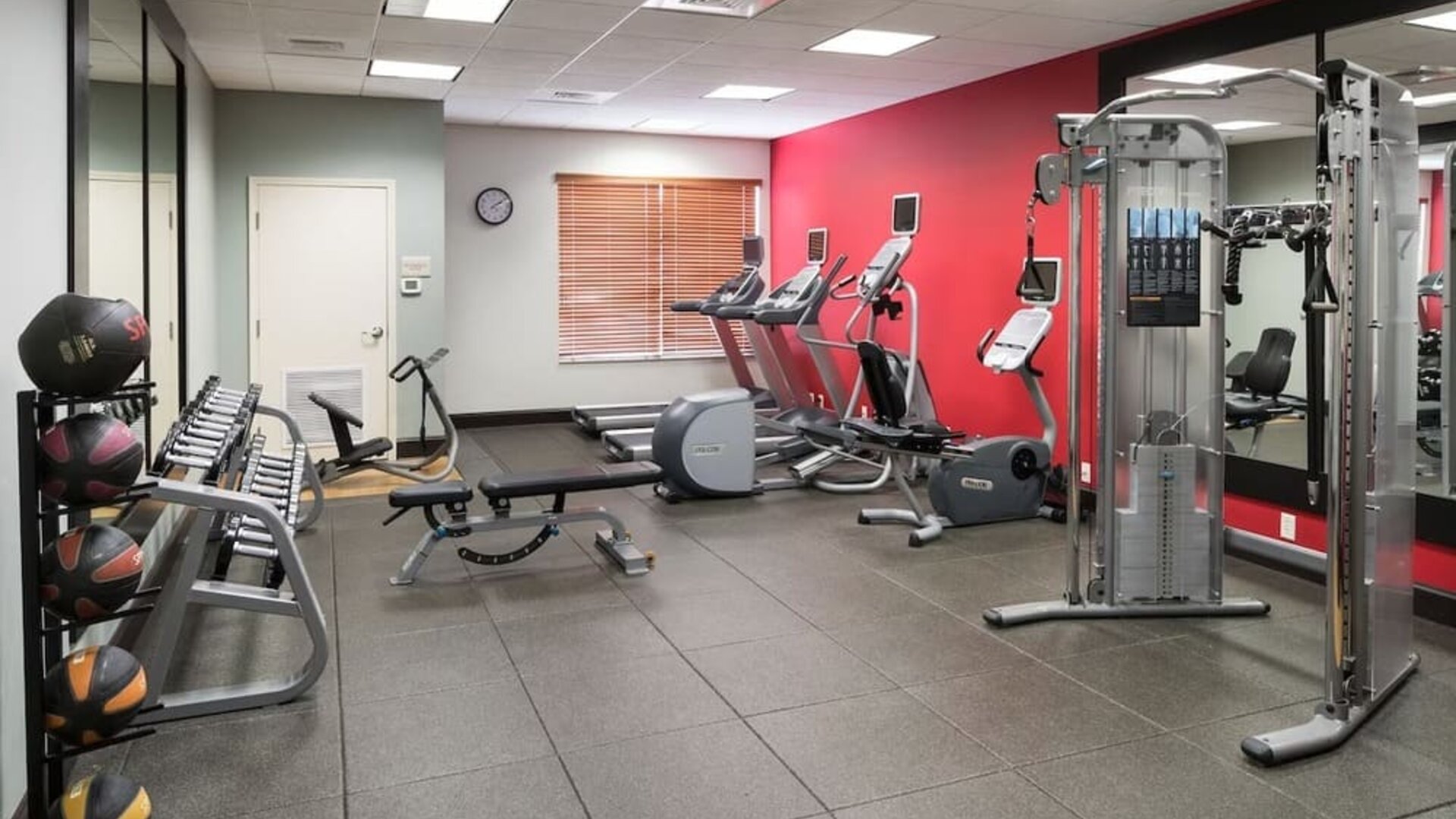 Well equipped fitness center at Hilton Garden Inn Dothan.