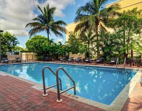Refreshing outdoor pool at Hyatt Place Fort Lauderdale Cruise Port.