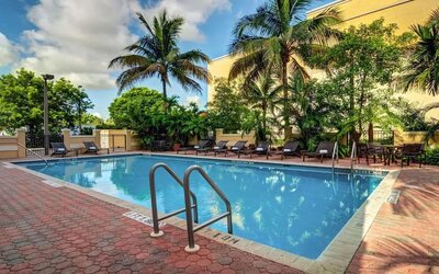 Refreshing outdoor pool at Hyatt Place Fort Lauderdale Cruise Port.
