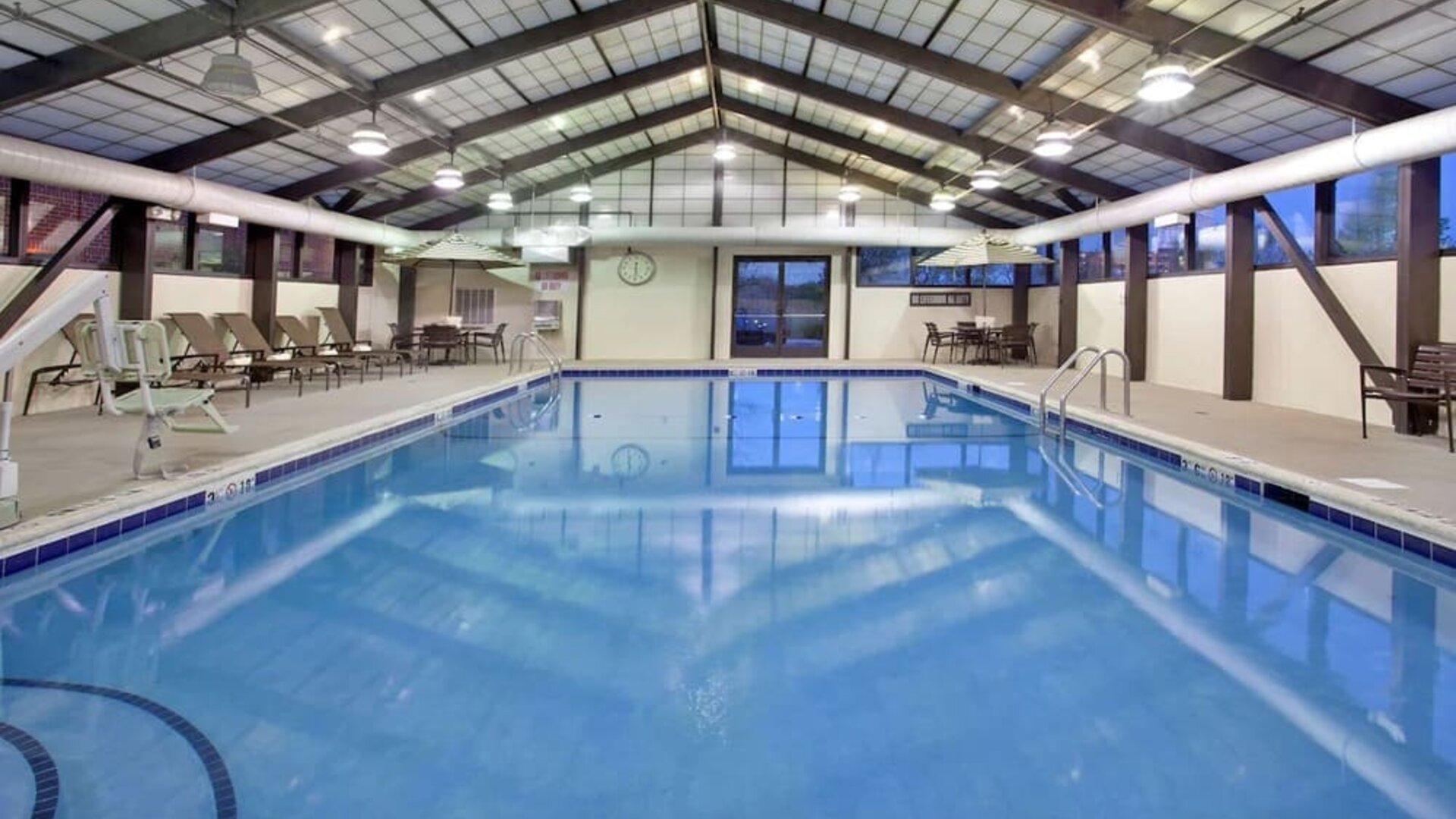 Refreshing indoor pool at Hyatt Place Chicago, Lombard / Oak Brook.