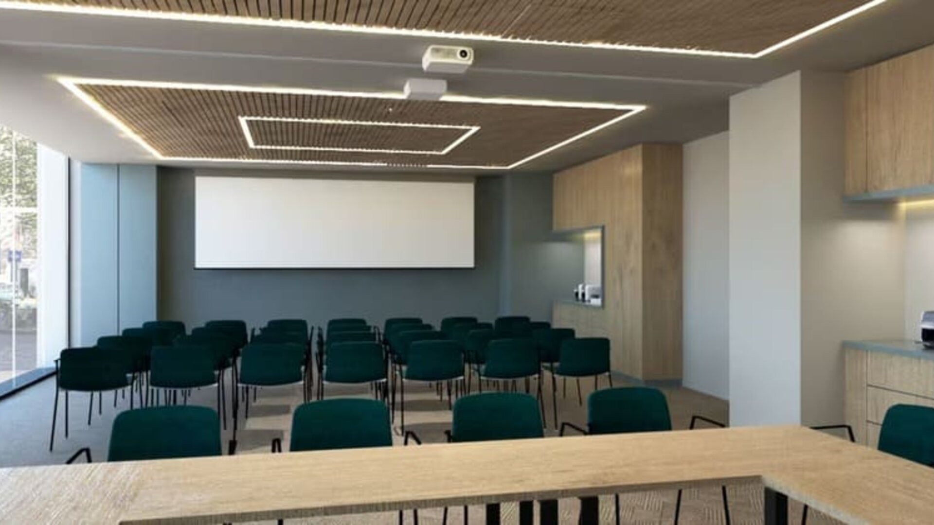 Professional meeting and conference room at Hampton By Hilton Szczecin East.
