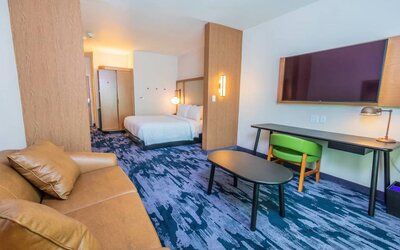 Day use room with living area at Fairfield Inn & Suites By Marriott Houston League City.