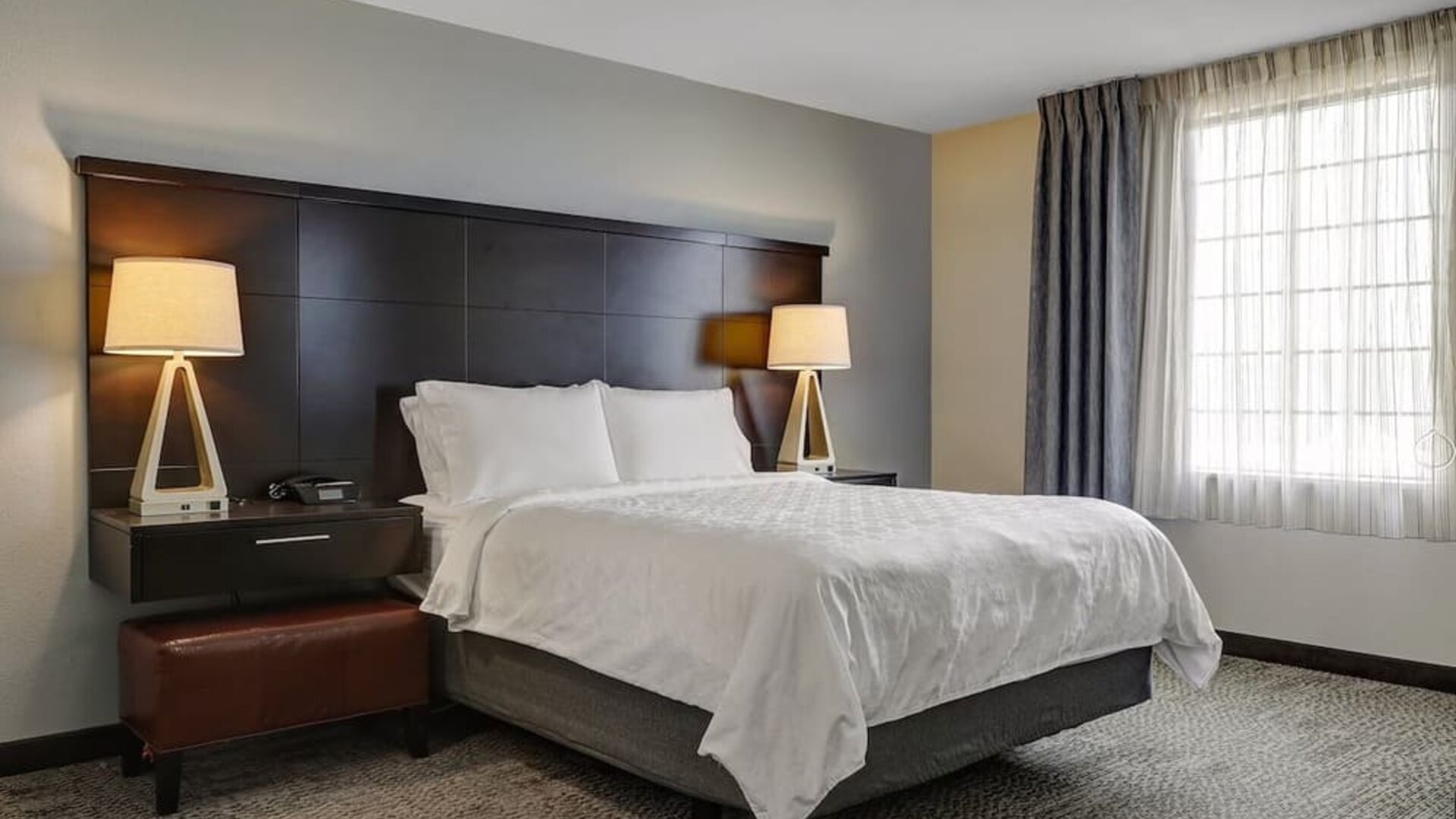 Delux king room with natural light at Staybridge Suites Washington D.C.- Greenbelt.