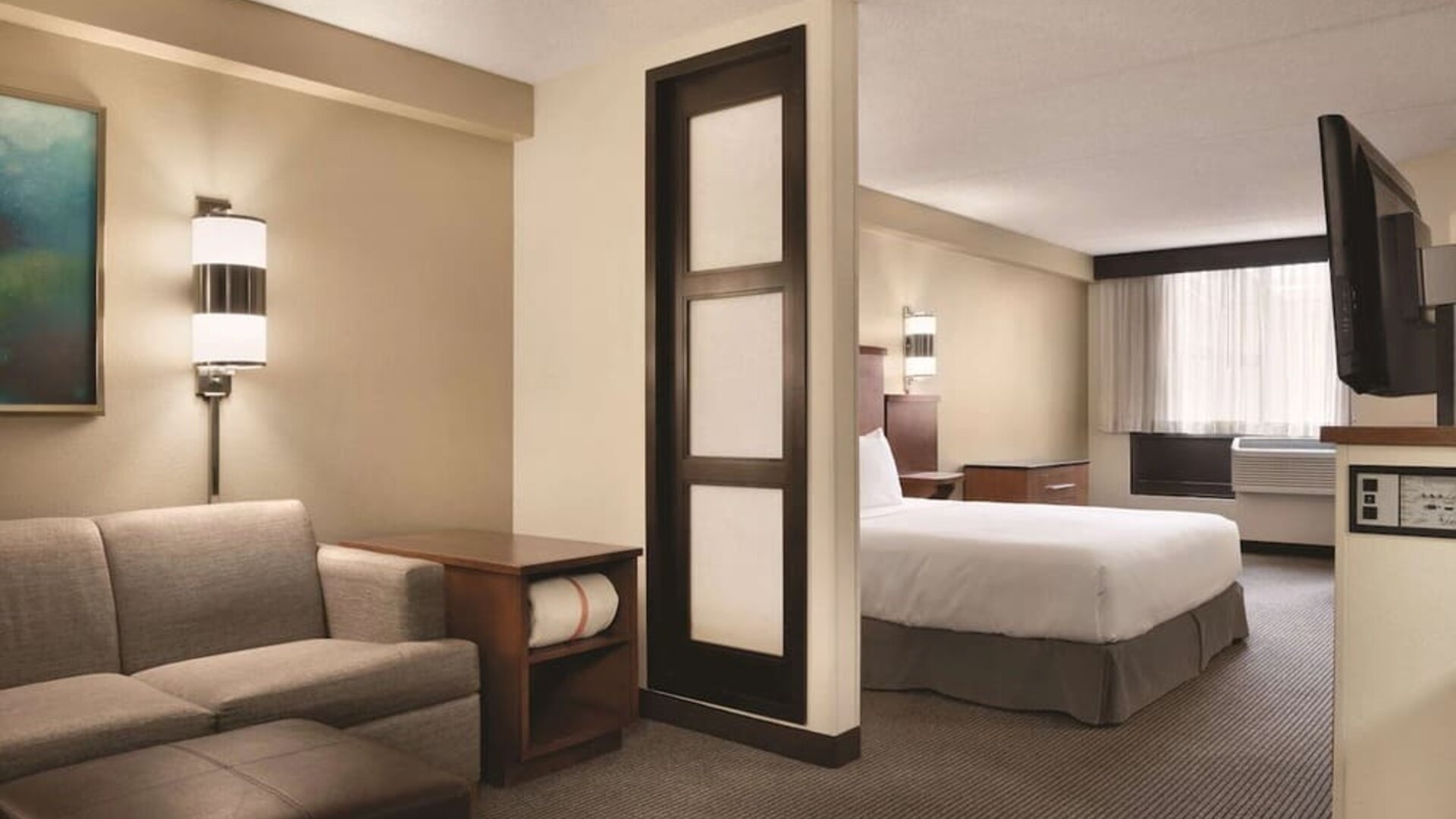 Day use room with living area at Hyatt Place Chicago/Hoffman Estates.