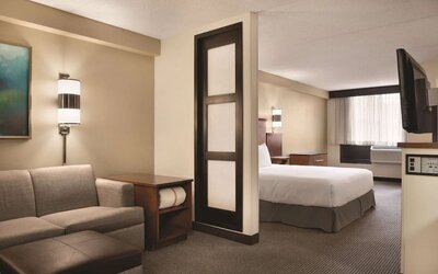 Day use room with living area at Hyatt Place Chicago/Hoffman Estates.