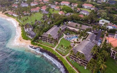 Luxurious beach resort at Ko'a Kea Resort On Po`ipu Beach.