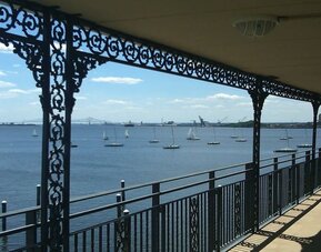 Ocean view at Waterfront Inn PHL Airport.