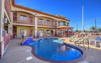 Stunning outdoor pool at Casa Rosa Inn.