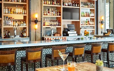 Cozy hotel bar at The Citizen Hotel, Autograph Collection.