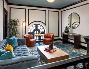 Lounge and coworking space at The Citizen Hotel, Autograph Collection.