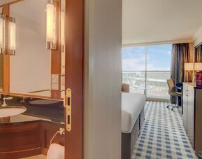 Day use room with private bathroom at DoubleTree By Hilton Newcastle International Airport.