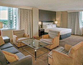 Day use suite with lounge area at Hilton Minneapolis.
