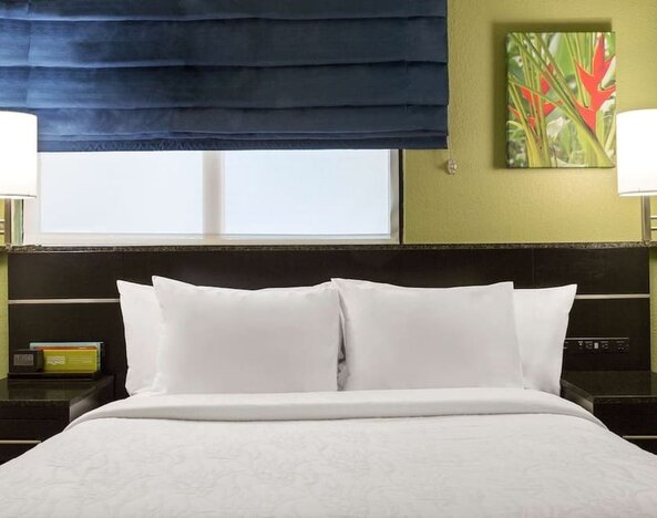 King bed at Hilton Garden Inn Houston NW/Willowbrook.